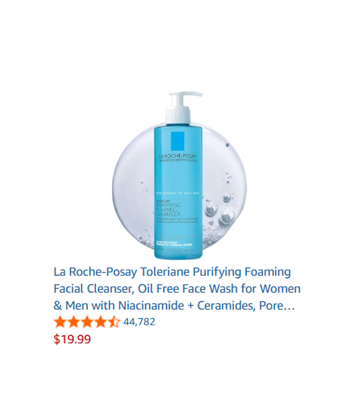 La Roche-Posay Toleriane Purifying Foaming Facial Cleanser