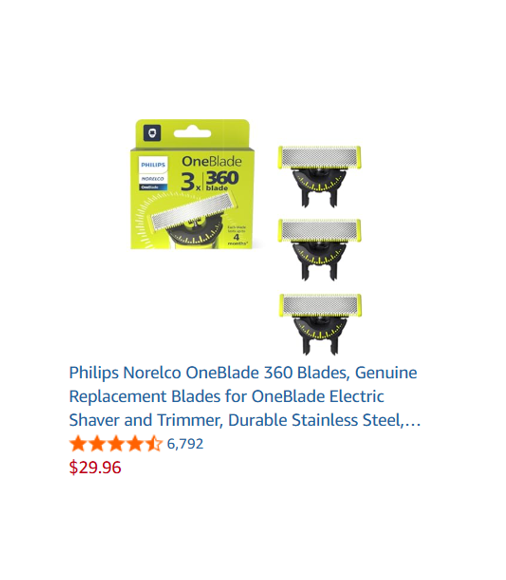 Philips Norelco OneBlade 360 Blades