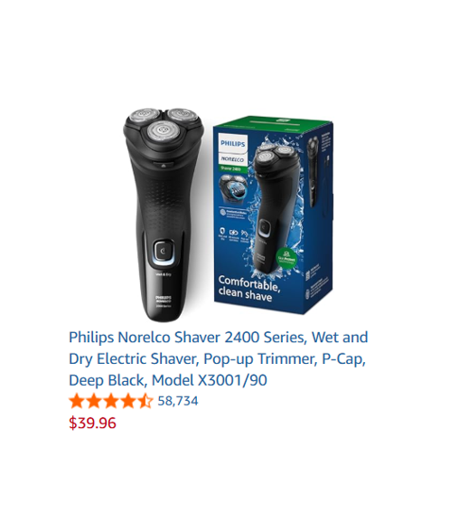 Philips Norelco Shaver 2400 Series