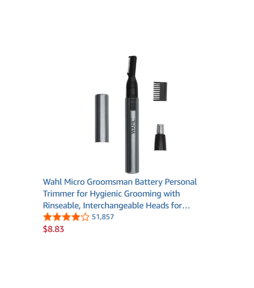 Wahl Micro Groomsman Battery Personal Trimmer